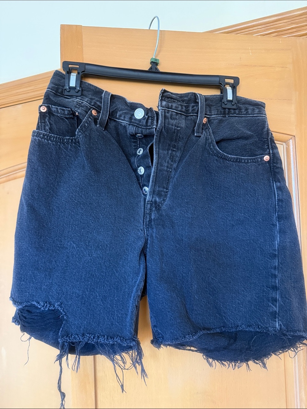 Women’s Levi’s Black Jean Shorts